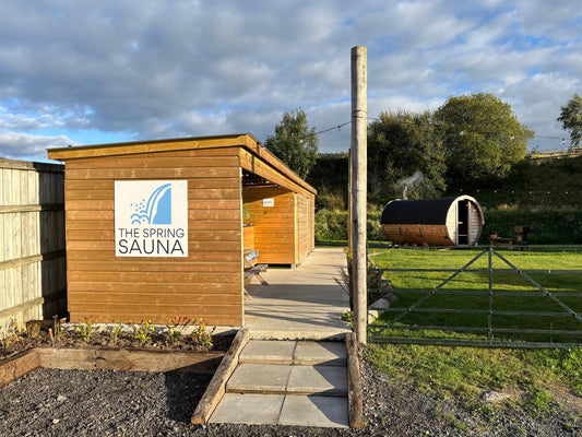 Spring saunas entrance